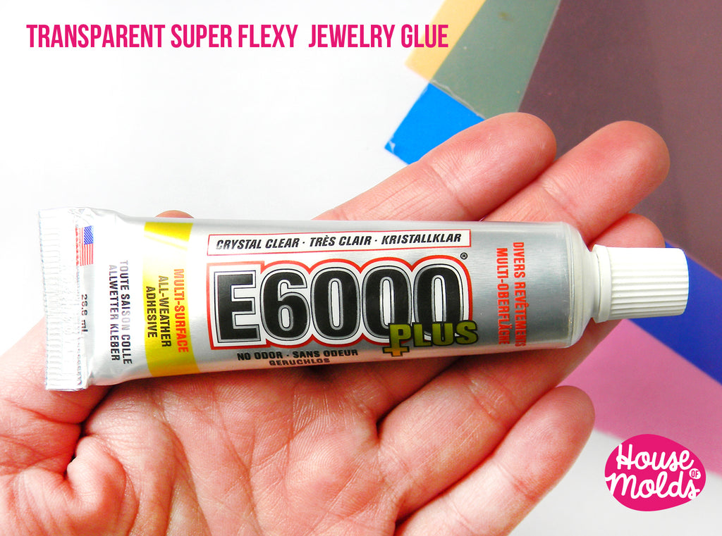 E6000 PLUS Clear Jewelry Glue 26.6 ml- tube-perfect for jewelry making , flexible and strong