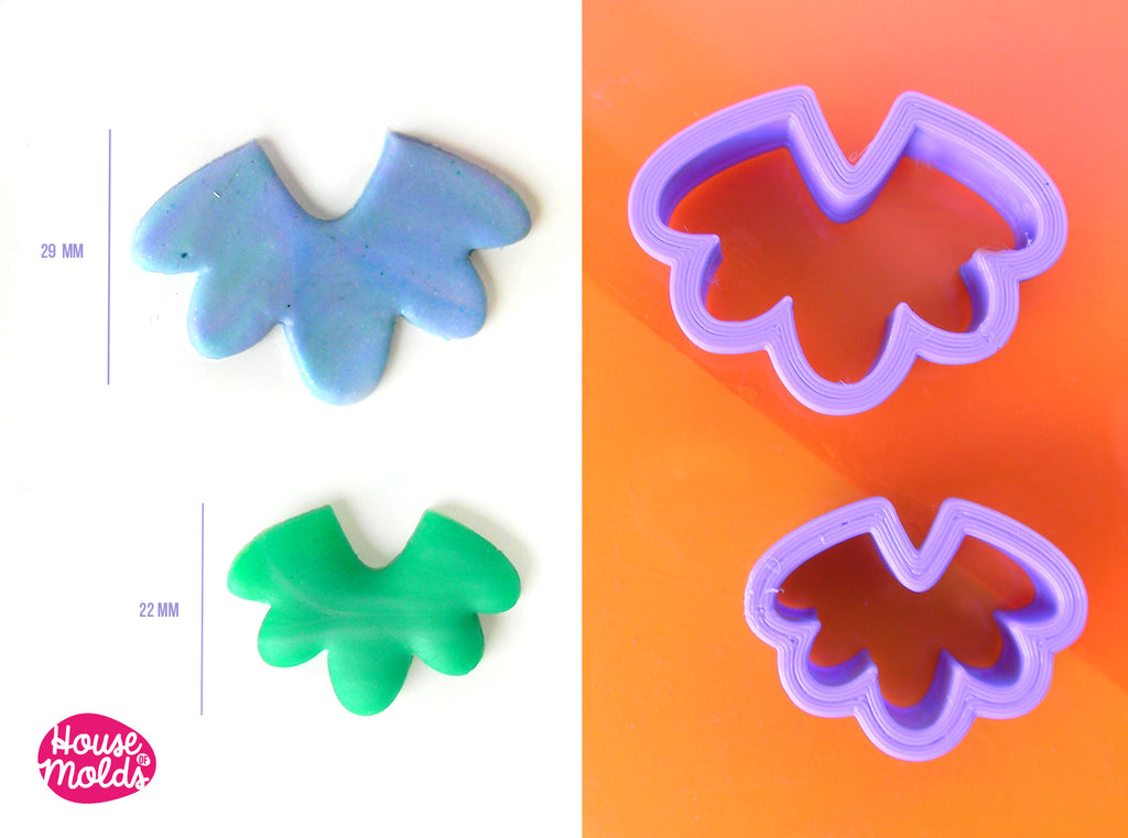 HALF FLOWER CLAY CUTTER  - BIOBASED PLA - CLEAN CUT EDGES -House of Molds