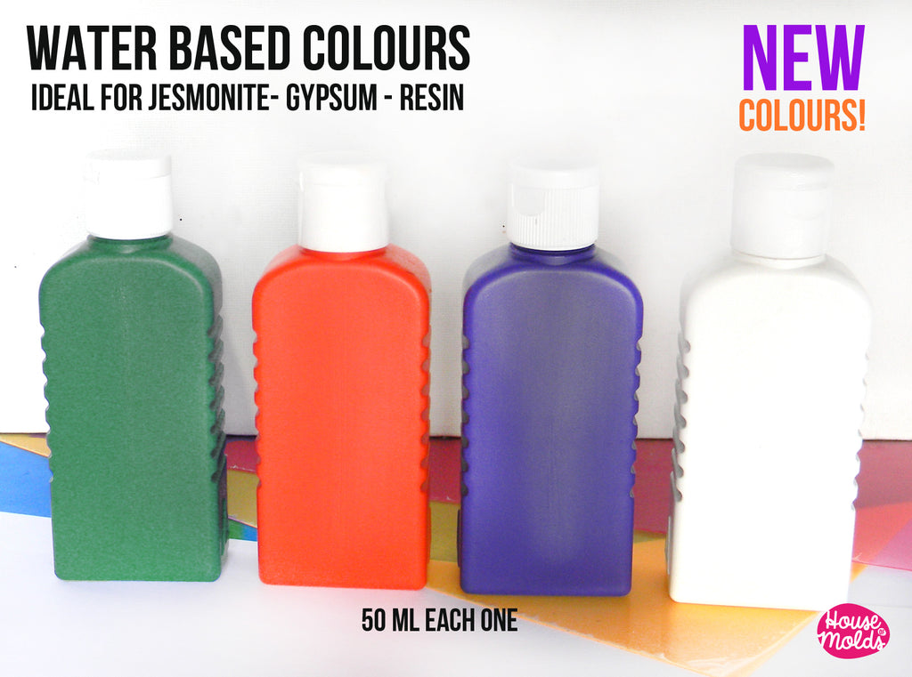 NEW Water Based Colours - 50 ml each -Ideal for Jesmonite , Gypsum , Resin - READY TO SHIP