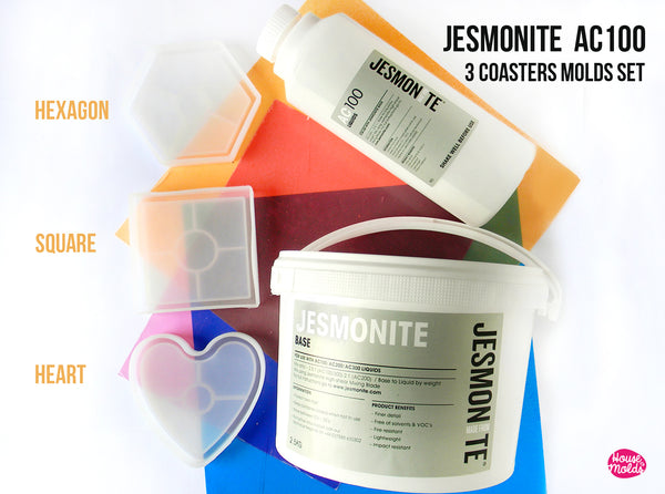 Jesmonite AC100 + Oval Tray Mould Set : Non Toxic Water Based