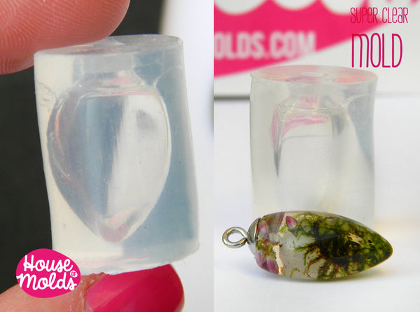 Clear Silicone Mold for Iced Pinecone pendant- HOUSE OF
