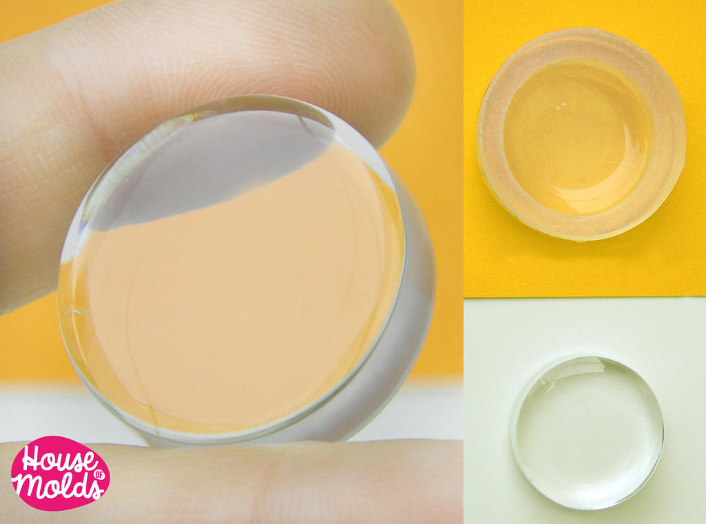 36 mm Flat Circle Clear  Silicone Mold  , transparent Round Mold  to make resin  earrings , pendants or decorations