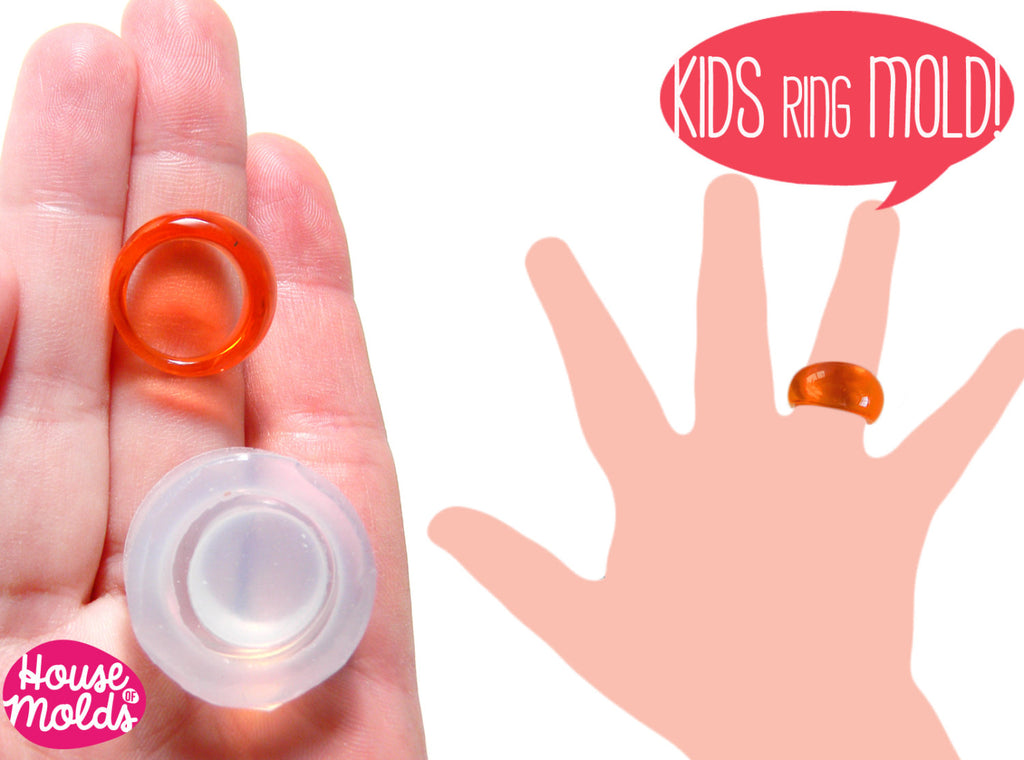 Kids Bubble Ring Clear Silicone Mold-Mold to create Kids Resin rings
