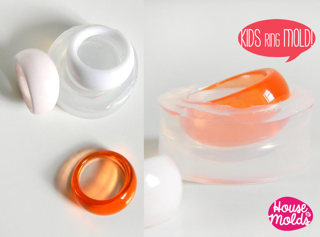 Kids Bubble Ring Clear Silicone Mold-Mold to create Kids Resin rings