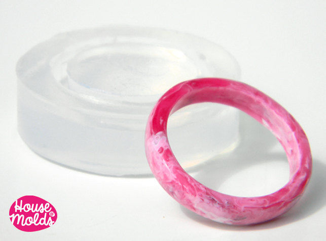 Thin Band Ring Clear  Mold ,Clear Rubber mold,mold to make thin Rings