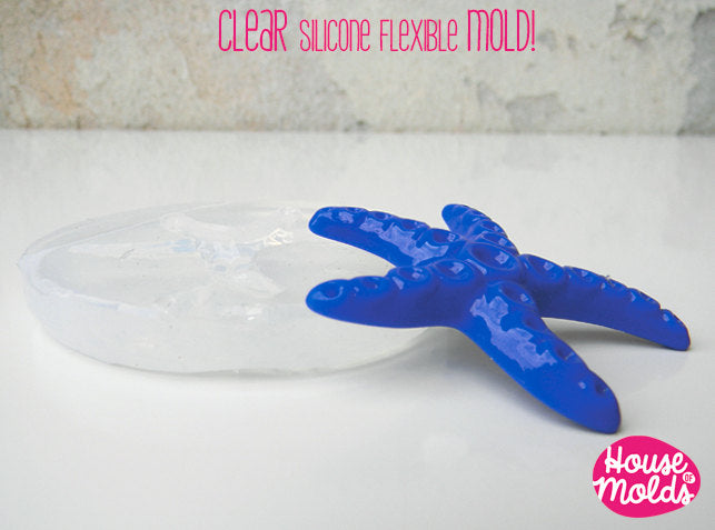 Big Sea star Pendant Clear Mold-mold for resin super shiny -house of molds