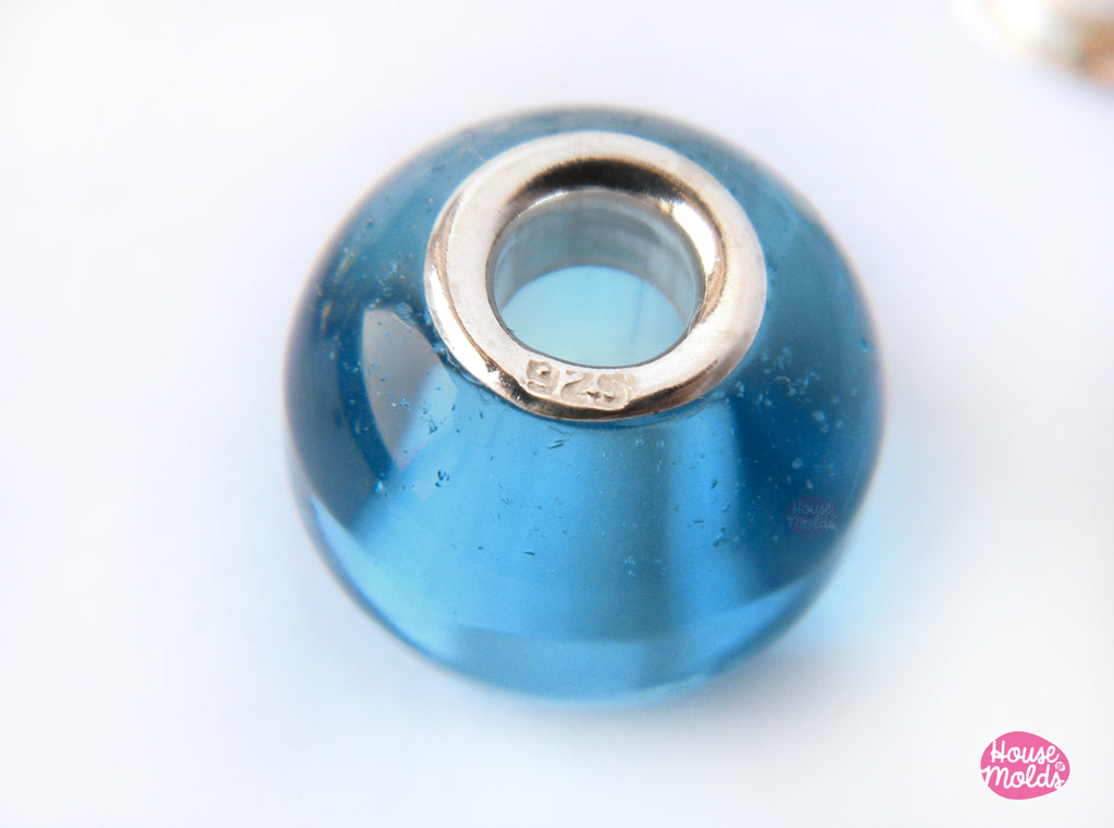 925 SOLID SILVER  BEAD CORES  - 5 mm inner hole Silver Grommets for Beads