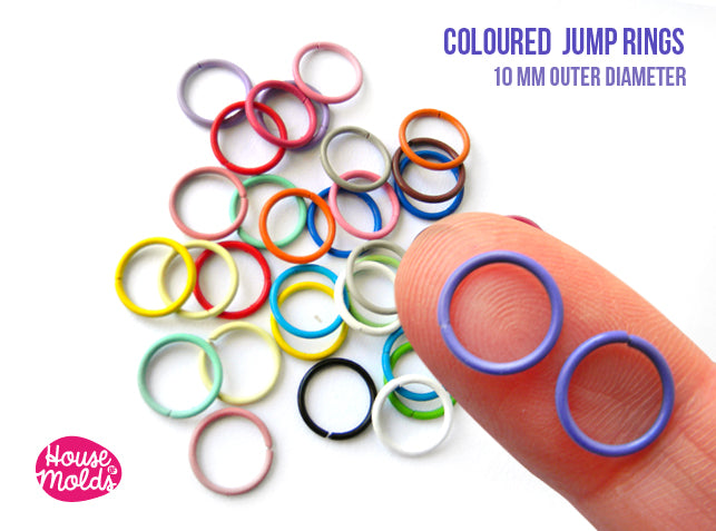 Colours Mix Jump Rings - Diameter 10 mm - Add more fun to your