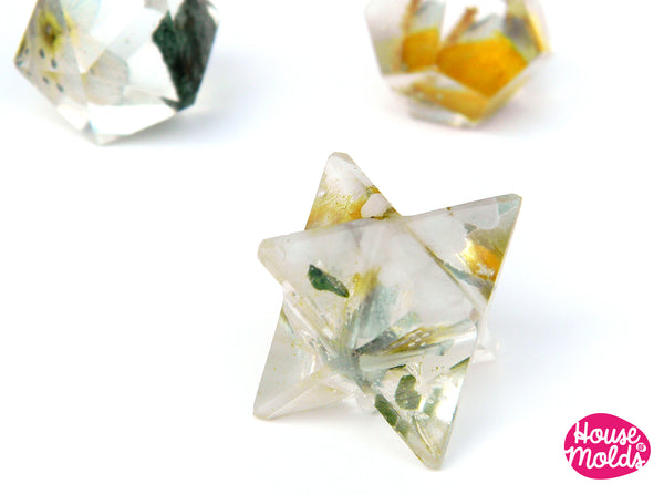 7 Platonic Solids Set Of Clear Silicone Molds - HOUSE OF MOLDS-7 Chakr ...