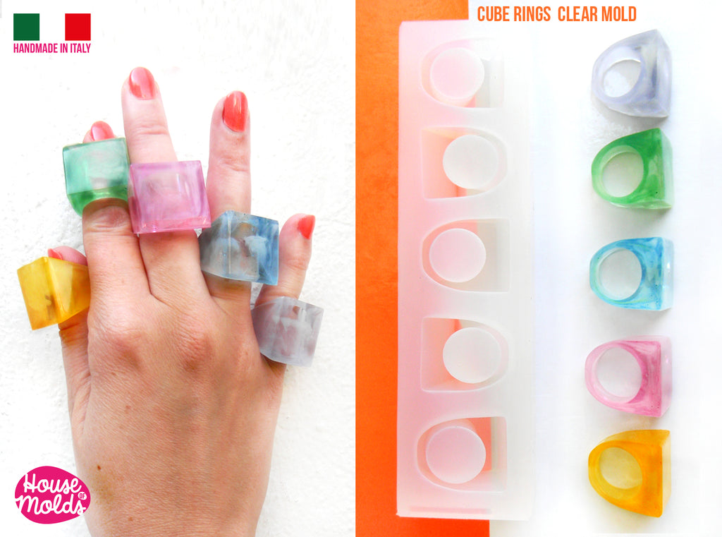 Silicone Ring Mold for Resin Jewelry Cliff Style Ring Mold Resin