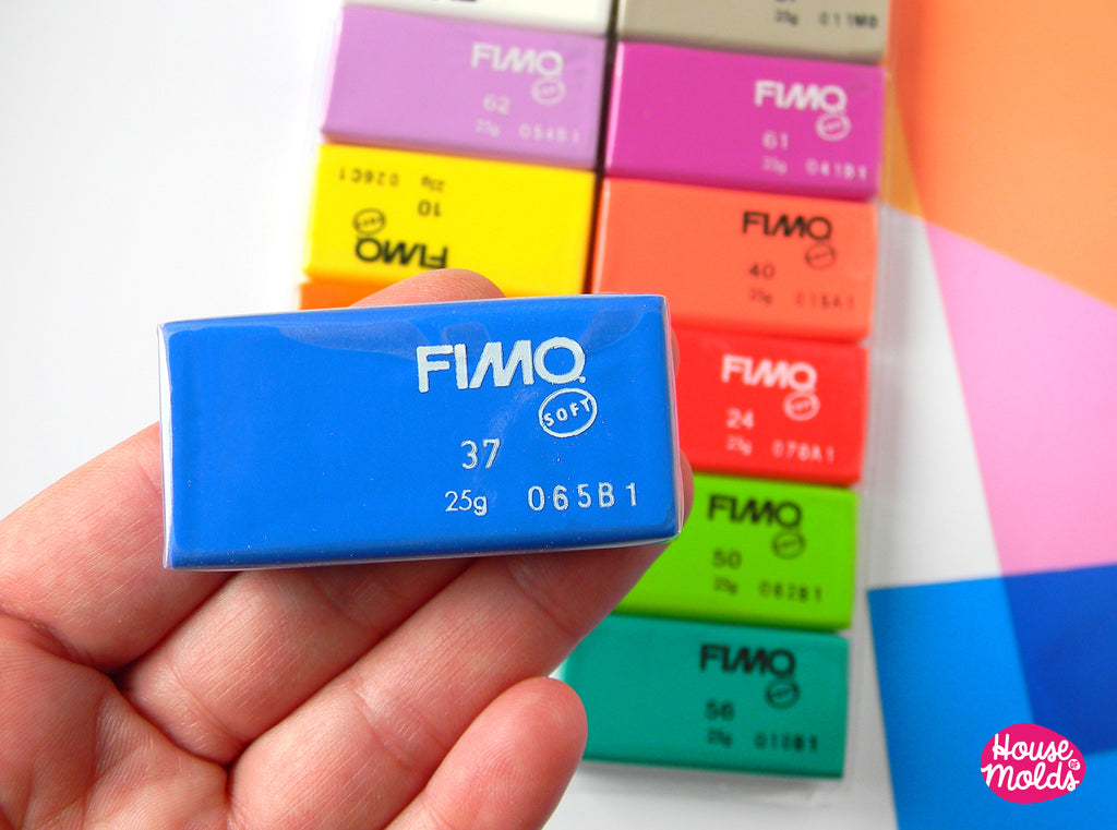 FIMO SOFT BRILLIANT -12 X 25 g - 12 COLOURS SET - POLYMER CLAY