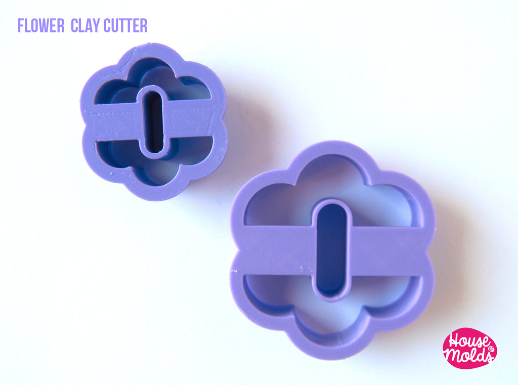 FLOWER #2 CLAY CUTTER - BIOBASED PLA - CLEAN CUT EDGES