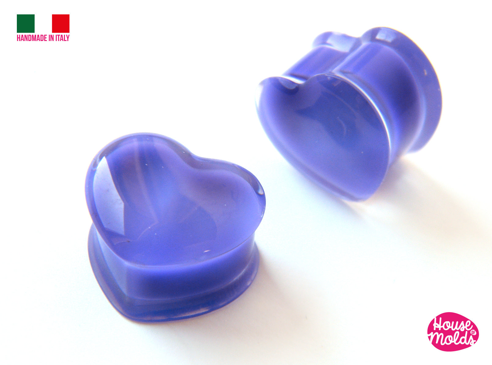 Heart Shaped Plugs Clear Mold - 6 Sizes Silicone Mold 12 cavityes-Mult –  House Of Molds