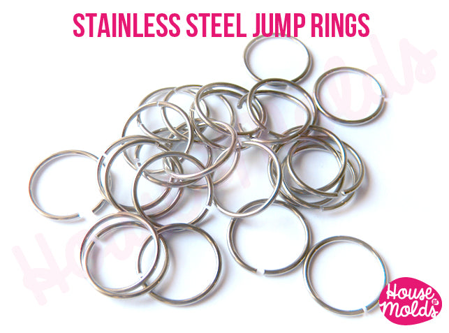 Stainless Steel Open Jump Rings - DIAMETERS TO CHOOSE- very resistant –  House Of Molds