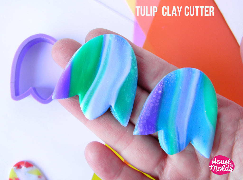 TULIP CLAY CUTTER  - BIOBASED PLA - CLEAN CUT EDGES - House of Molds