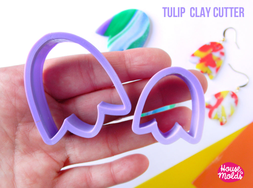 TULIP CLAY CUTTER  - BIOBASED PLA - CLEAN CUT EDGES - House of Molds