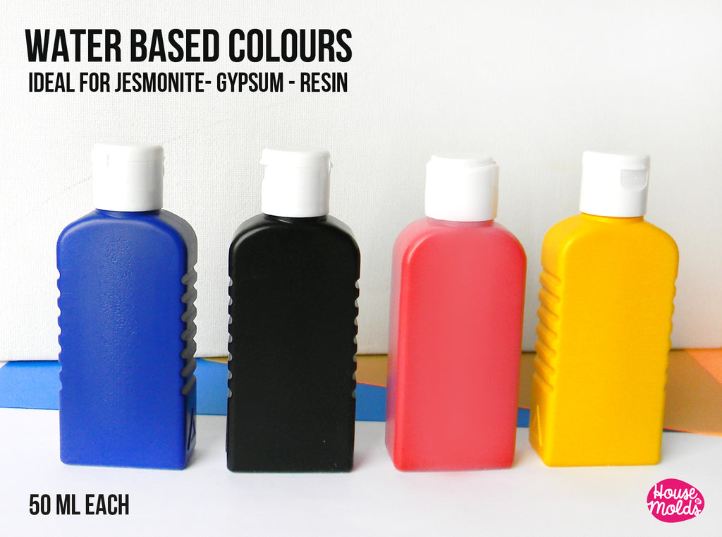 Water Based Colours - 50 ml each -Ideal for Jesmonite , Gypsum , Resin - READY TO SHIP