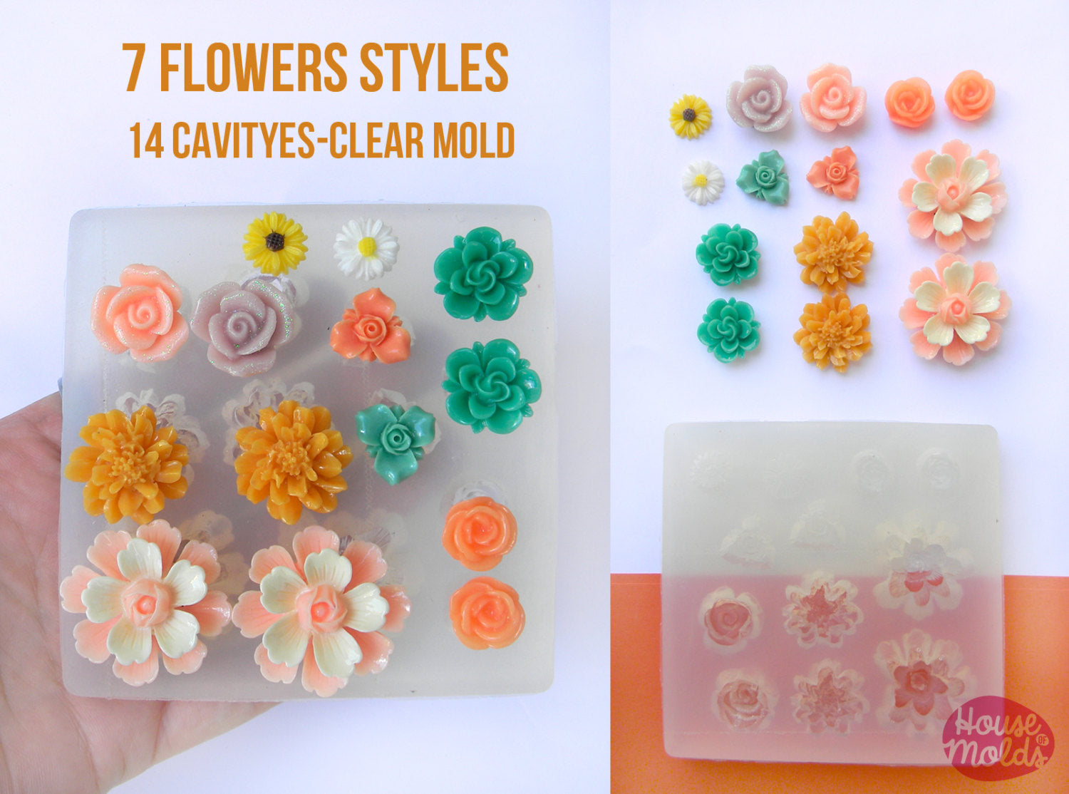 Pretty Flowers Silicone Mold – Designed with a Twist