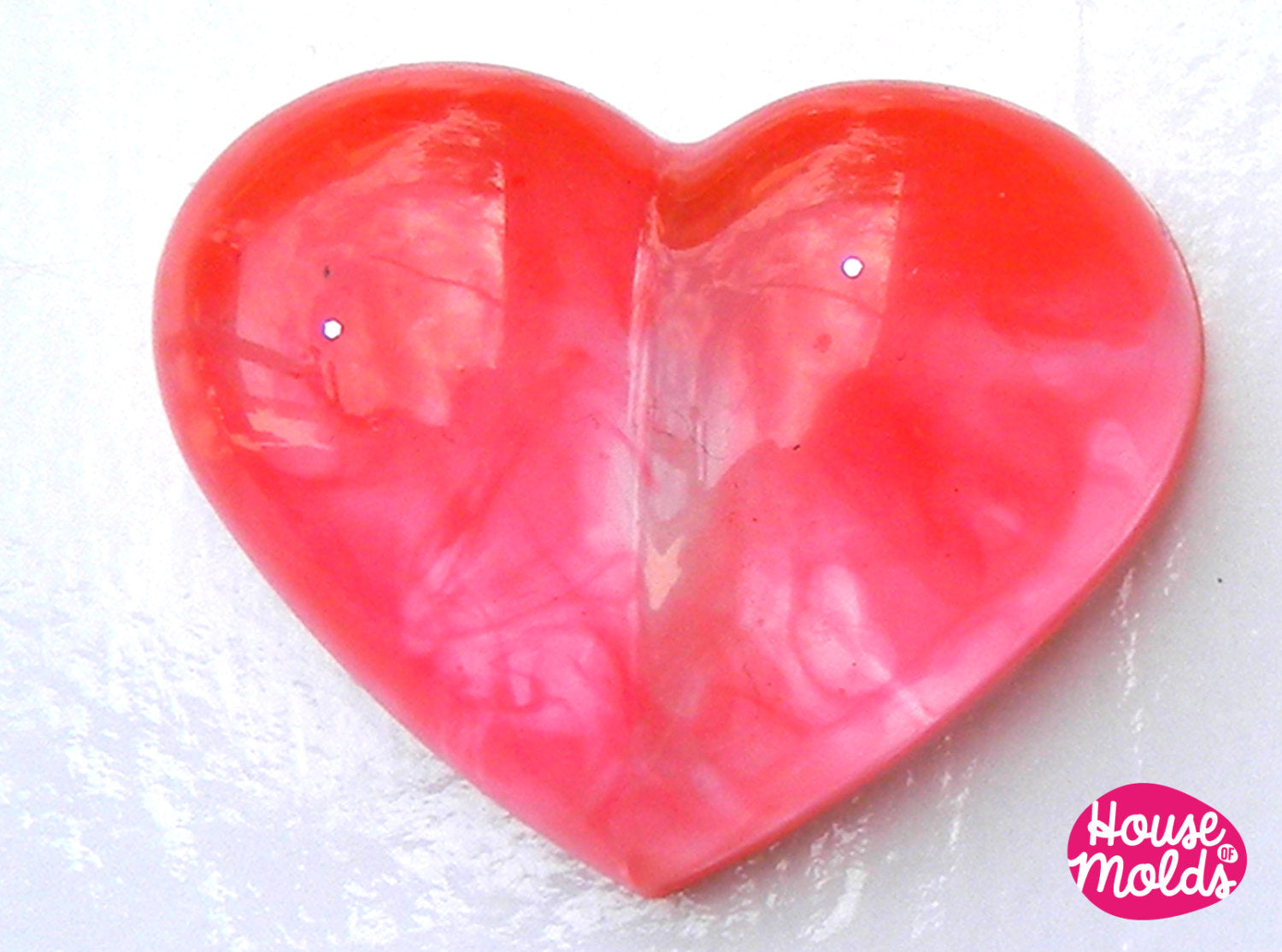Shiny Puffy Heart Silicone Mold (9 Cavity)