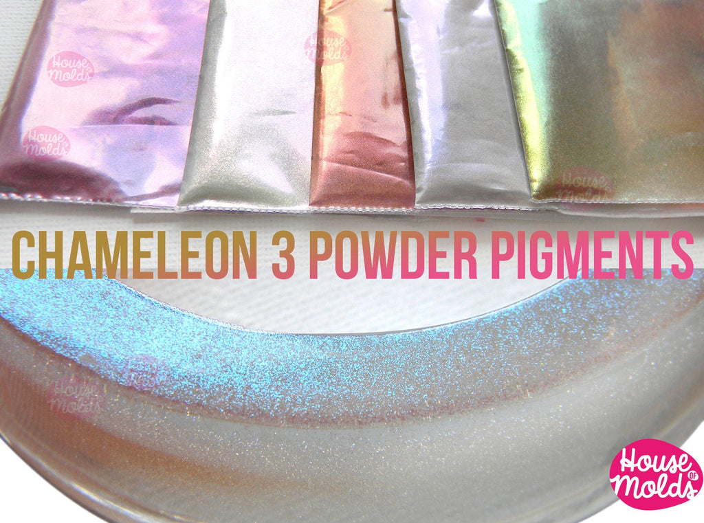 Chameleon Special Shiny Powder Pigments Set ,colour shifting  Amazing fine Pigments for resin or nail art-Add some magic to your creations!