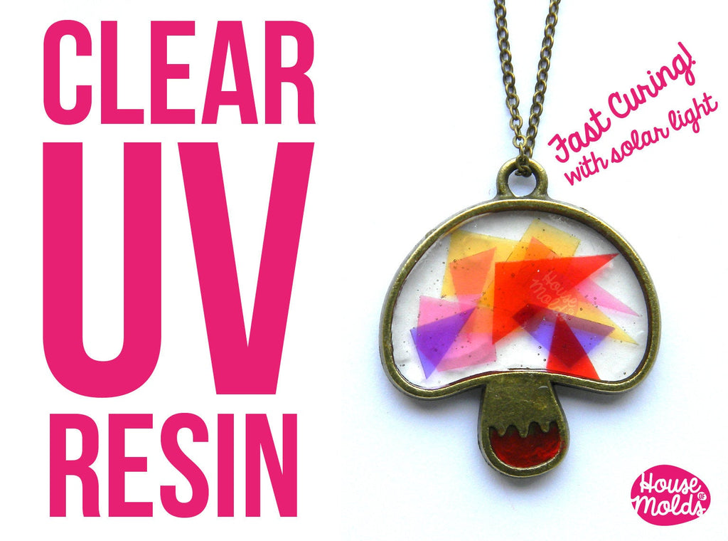 Uv Resin Kit with Uv torch  -Clear Uv hard type resin- cures in few minutes under  Uv lamp / sunlight