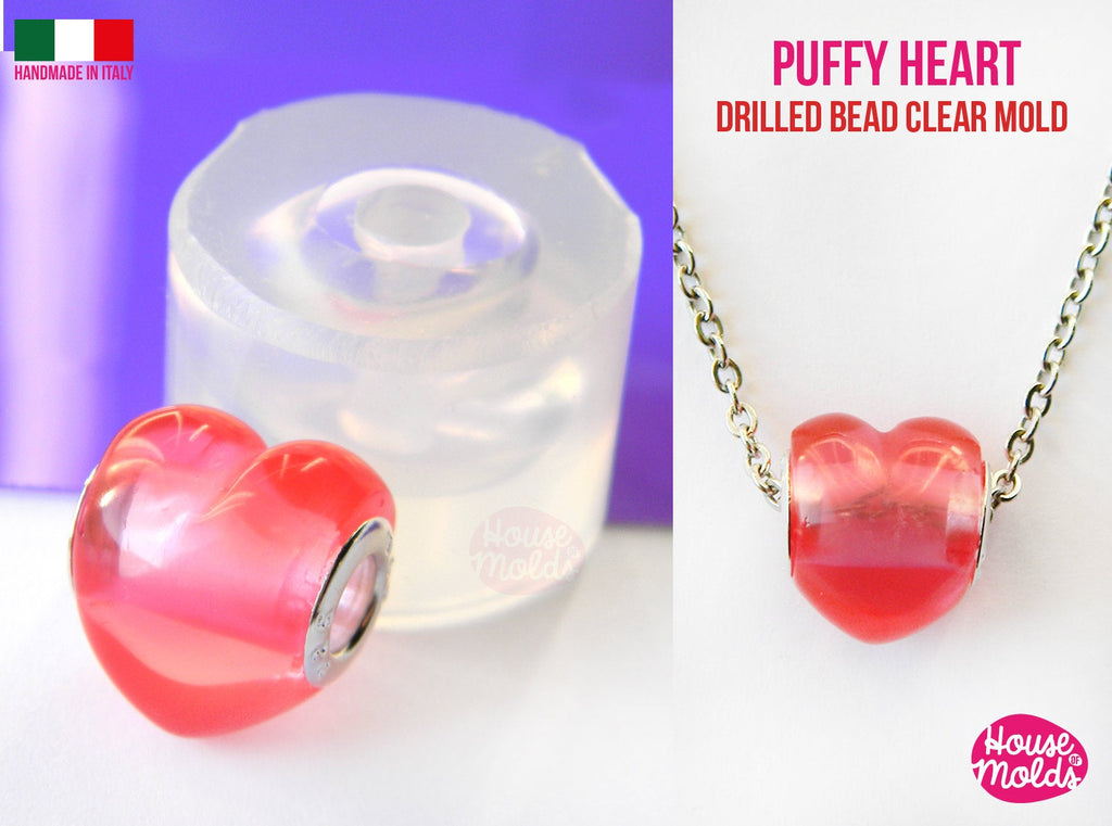 Nine Puffy Heart Pendant Silicone Mold | 16cm x 16cm x 2cm | DIY Silicone  Mold