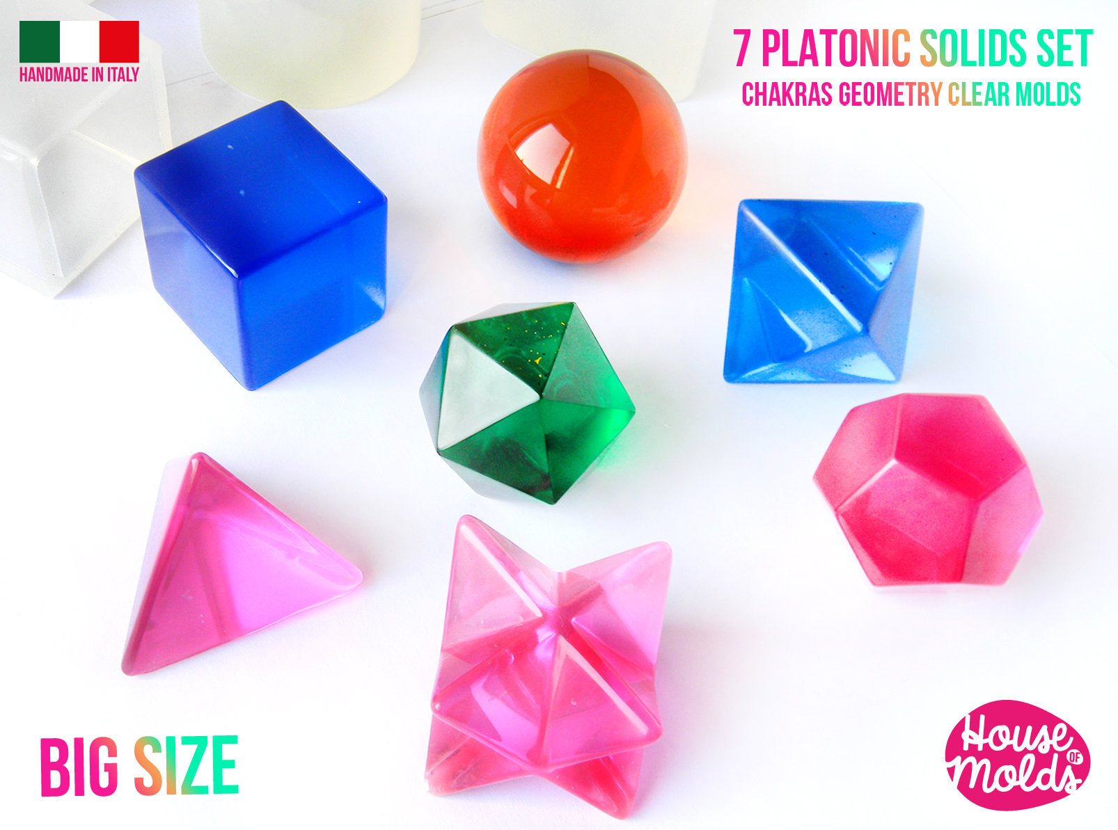 Geometry Shapes Silicone Mold (3 pieces)