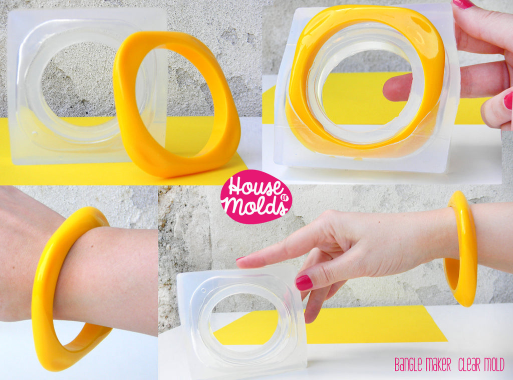 Circle/Bangle Double Sided Silicone Resin Mold with accessories