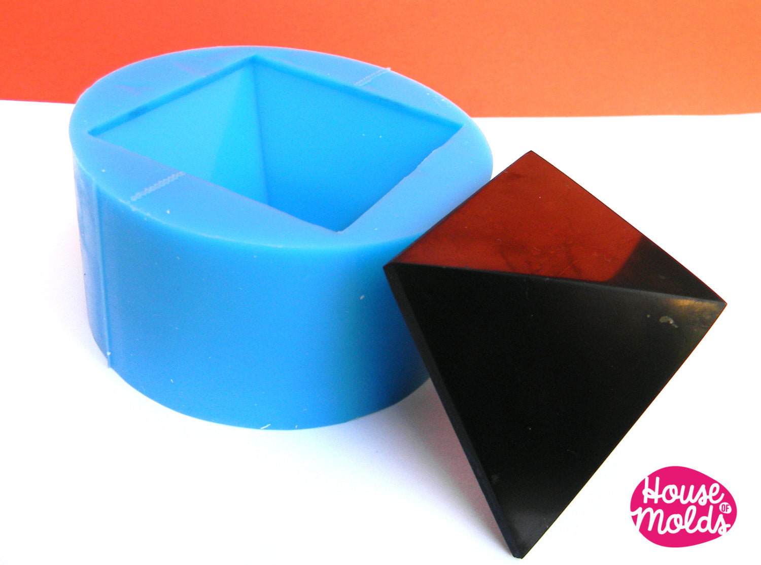 Pyramid Silicone Mold for Resin, Set of 3