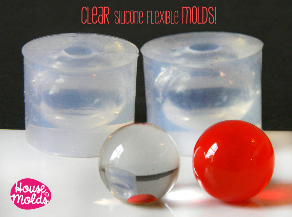 READY TO SHIP -CHOOSE YOUR SPHERES MOLDS SIZE from 4 mm to 34 mm diameters - HOUSE OF MOLDS