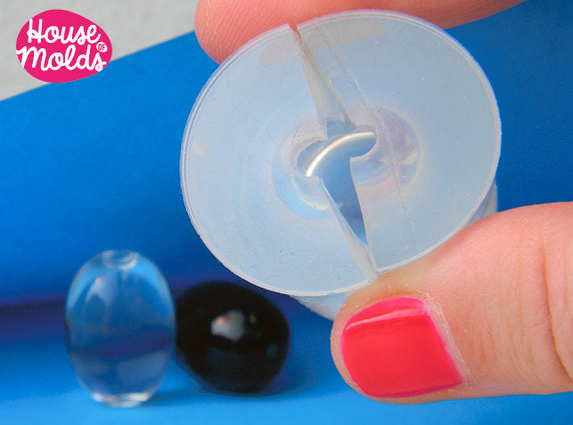 Ellipse Pendant Clear Mold ,3D shape to create pendants,earrings, charms ,Mold for resin PendantS-super shiny surface