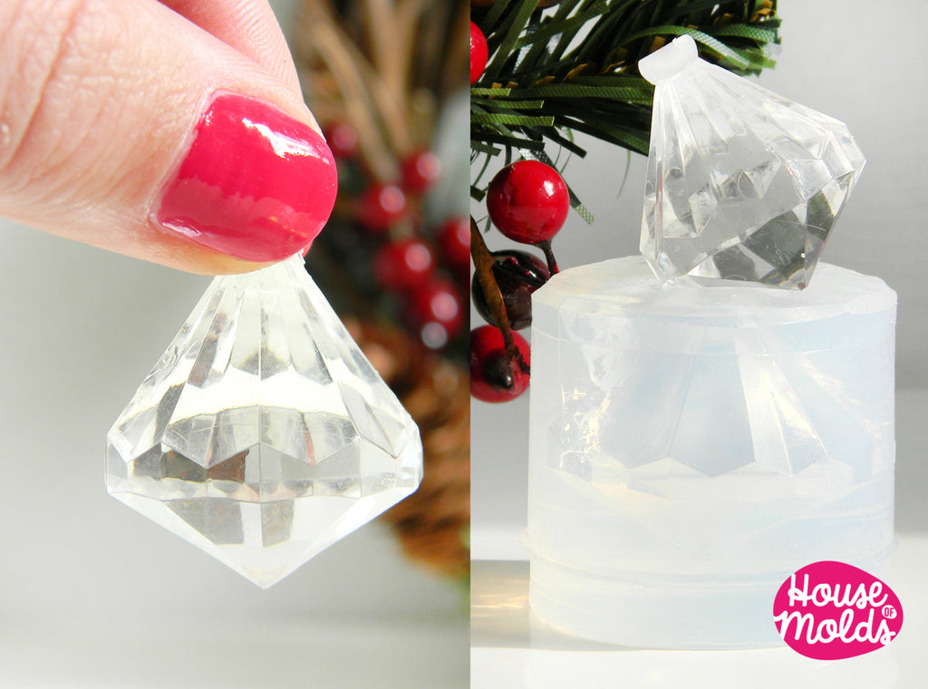 Clear Mold for Diamond 3D Pendant ,Mold for resin accessories or home decorations