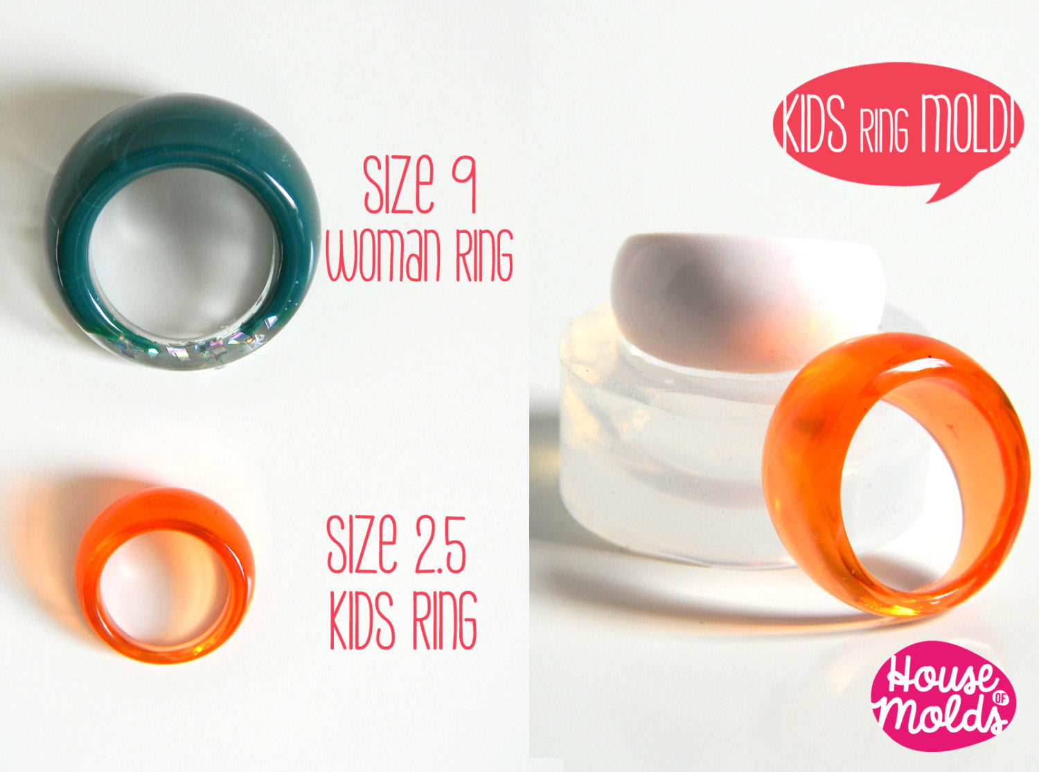 Axolotl Rings - Cute Plastic Charms Jewelry for Children - Ring Kids P |  Curious Minds Busy Bags