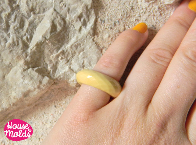 Mold for Multifaceted band Ring,1 size ring mold,resin rings maker mold,house of molds