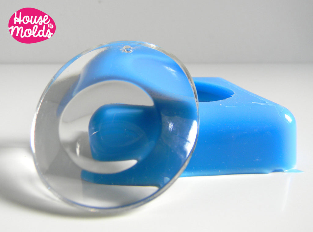 Silicone Mold for Oval earrings with convex lens-mold for earrings-mold for home decorations