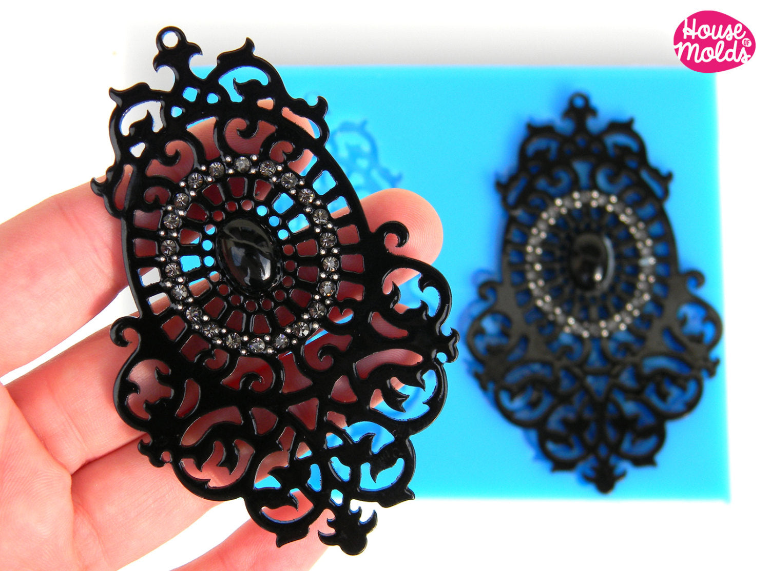 Chandelier Filigree Earrings Set ,Clear Silicone Mold, resin