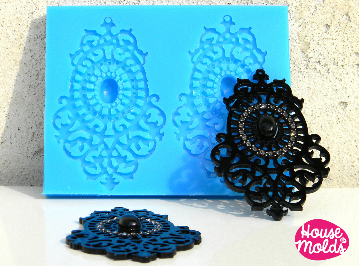 Chandelier Filigree Earrings Set ,Clear Silicone Mold, resin earrings –  House Of Molds