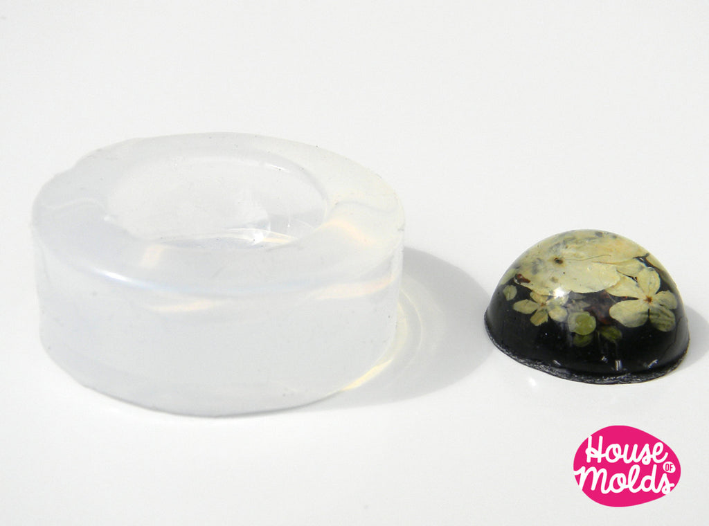 Clear Mold for  23 mm Cabochon ,Mold for resin earrings or  necklaces,pendants or ring top extra clear mold and super glossy surface
